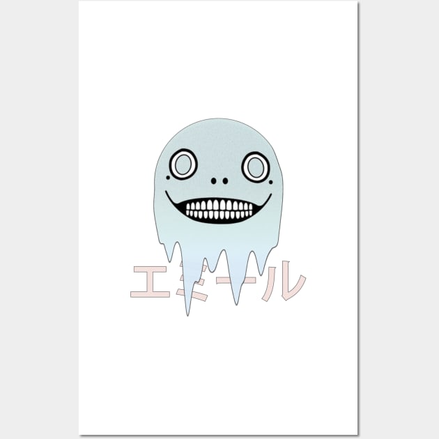 Emil Head Nier (ice) Wall Art by chortlzdesigns